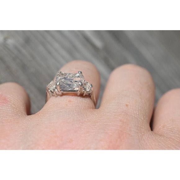 Natural Diamond Ring, Raw Diamond Ring, Uncut Diamond Ring, Engagement R… - Picture 3 of 3